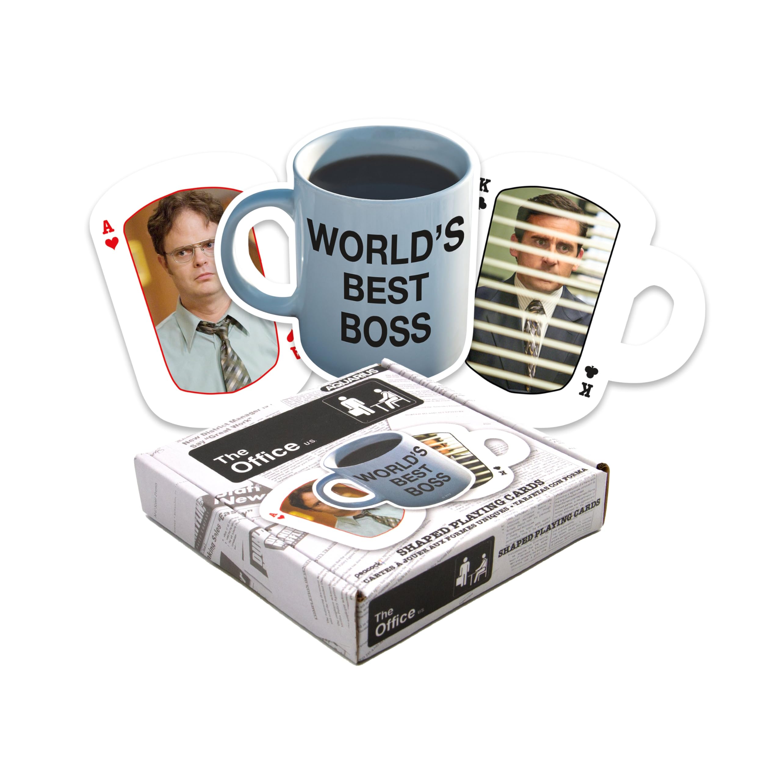 Amazon.com: Aquarius The Office Shaped Playing Cards, World's Best